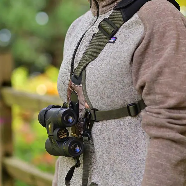 Alt view image 6 of 6 - Cotton Carrier SKOUT G2 Sling-Style Harness for Binoculars, Realtree Xtra Camo