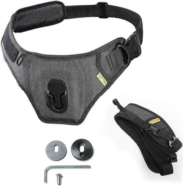 Alt view image 5 of 10 - Cotton Carrier 500CBS SlingBelt 1-Camera Carrying Harness with Tether