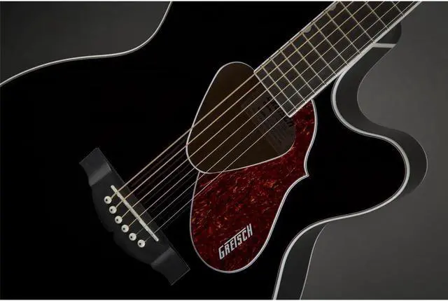 Alt view image 3 of 7 - Gretsch Acoustic Collection G5013CE Rancher Jr Acoustic Electric Guitar, Rosewood Fretboard, Black