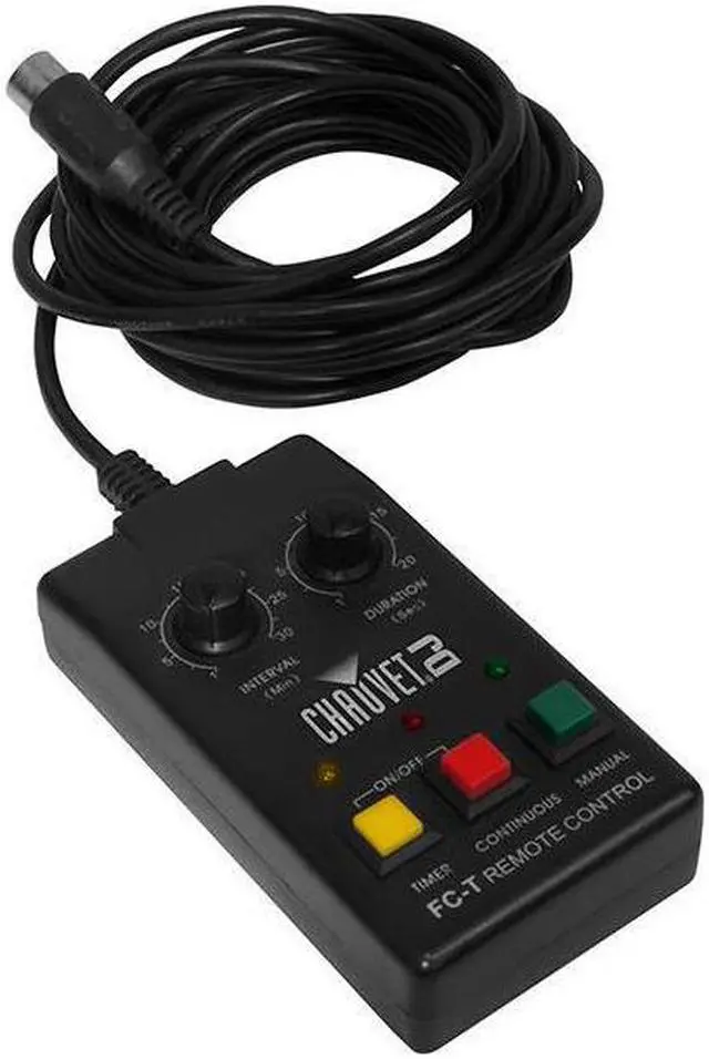 Alt view image 6 of 7 - Chauvet DJ FC-T Wired Remote Timer for Hurricane H1300 H1100 H901 Fog Machine