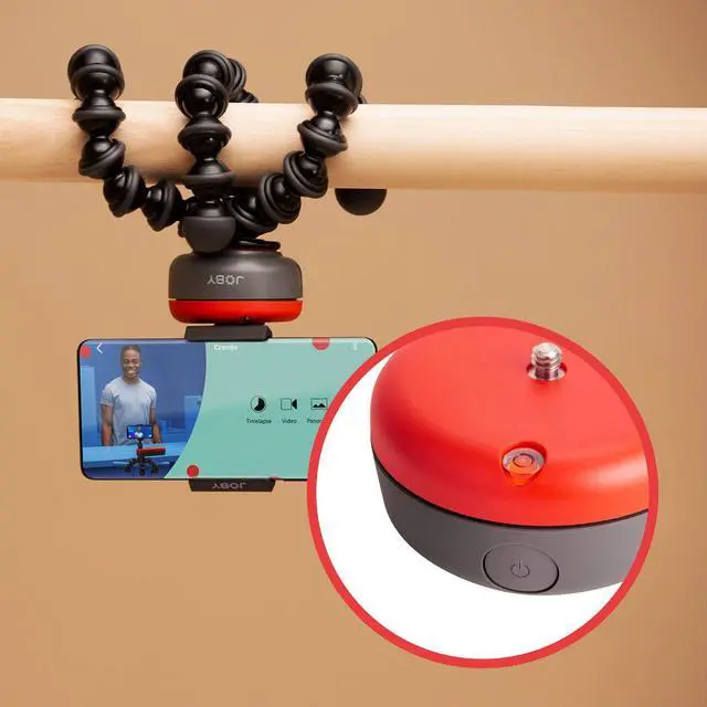 Alt view image 4 of 7 - JOBY Spin Pocket-Sized 360-Degree Powerhouse for Smartphone #JB01641