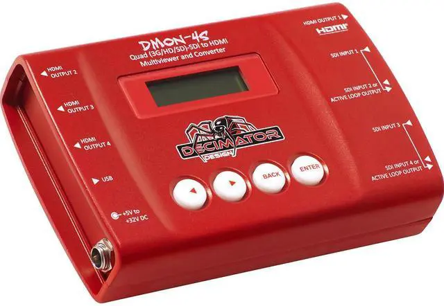 Main image of Decimator DMON-4S Quad (3G/HD/SD)-SDI to HDMI Multiviewer and Converter #DD-4S