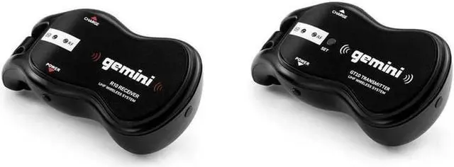 Alt view image 15 of 20 - Gemini GMUG100 UHF Wireless Guitar System