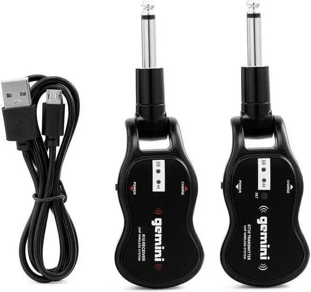 Alt view image 17 of 20 - Gemini GMUG100 UHF Wireless Guitar System