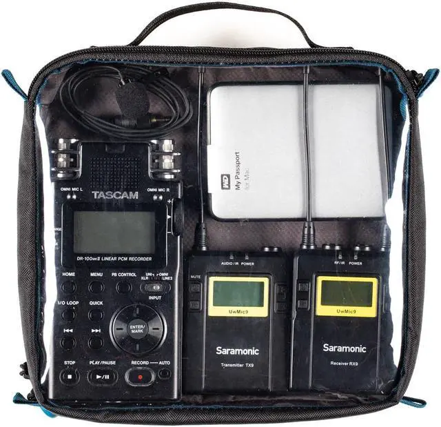 Alt view image 7 of 11 - Tenba Tools Cable Duo 8 Pouch (Dual Sided) Black 636-645