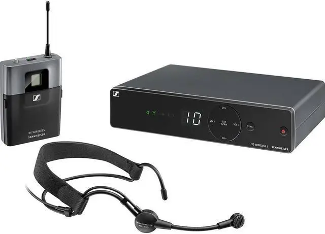 Alt view image 2 of 8 - Sennheiser XSW 1-ME3-A Wireless Headmic Set, Frequency Band A: 548-572MHz