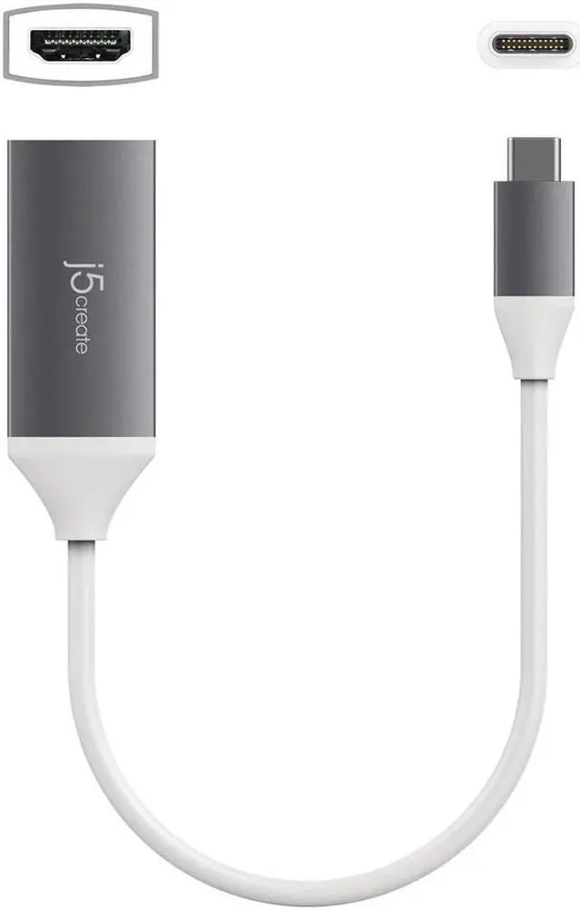 Alt view image 10 of 13 - j5create USB Type-C to 4K HDMI Adapter