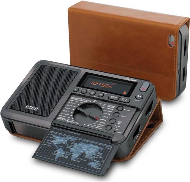 Alt view image 11 of 14 - eton elite traveler am/fm/lw/shortwave radio with rds & custom leather carry cover