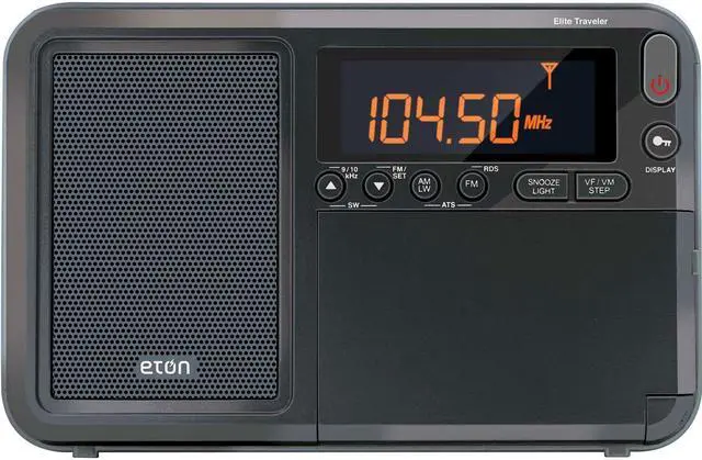 Alt view image 12 of 14 - eton elite traveler am/fm/lw/shortwave radio with rds & custom leather carry cover