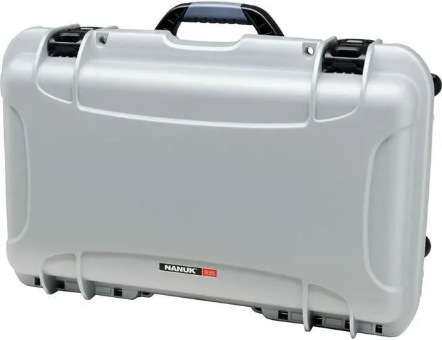 Alt view image 4 of 5 - nanuk 935 waterproof hard case with wheels and foam insert  silver