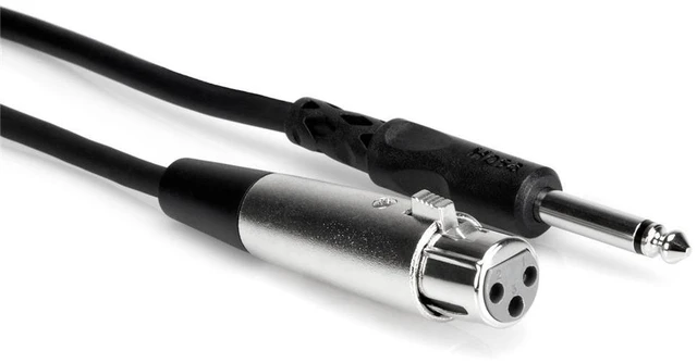 Alt view image 4 of 4 - Hosa 5ft XLR (F) - 1/4" (M) Unbalanced Cable