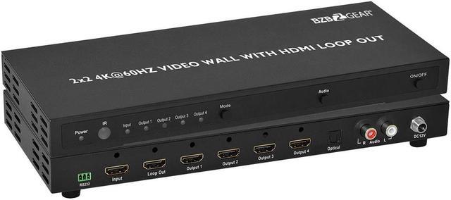 Alt view image 8 of 8 - BZBGEAR 2x2 4K UHD HDMI Video Wall controller with Audio De-embedding