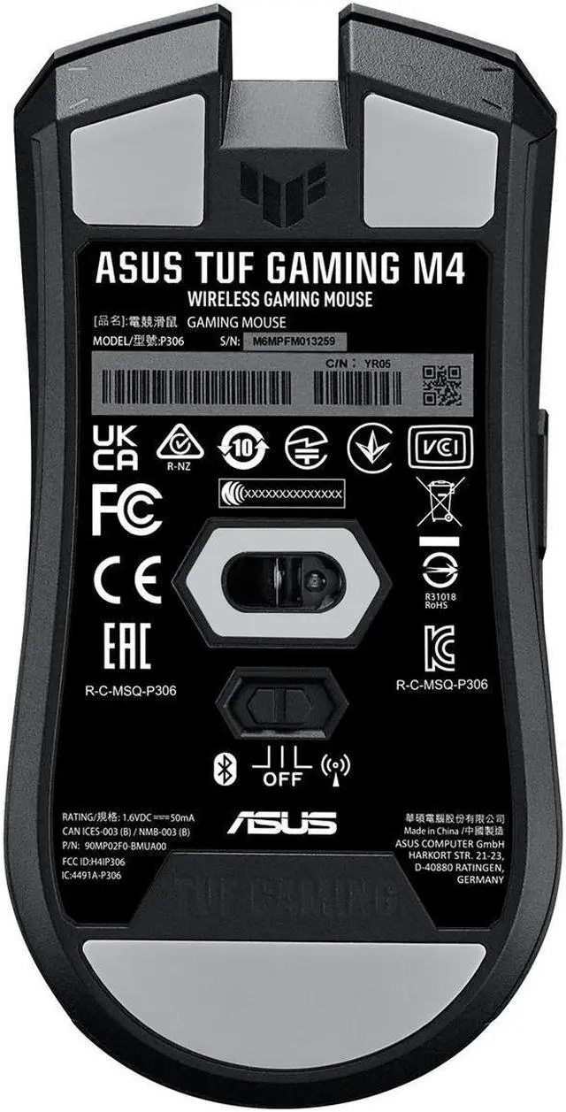 Alt view image 7 of 17 - ASUS P306TUFGAMINGM4WL Black 6 Buttons USB & Bluetooth Dual (RF / Bluetooth Wireless) Gaming Mouse