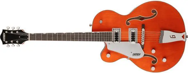 Alt view image 2 of 6 - Gretsch G5420LH Electromatic Classic Hollow Body Single-Cut Left-Handed Electric Guitar, Orange Stain