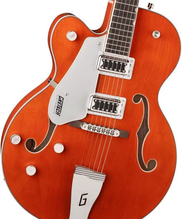 Alt view image 4 of 6 - Gretsch G5420LH Electromatic Classic Hollow Body Single-Cut Left-Handed Electric Guitar, Orange Stain