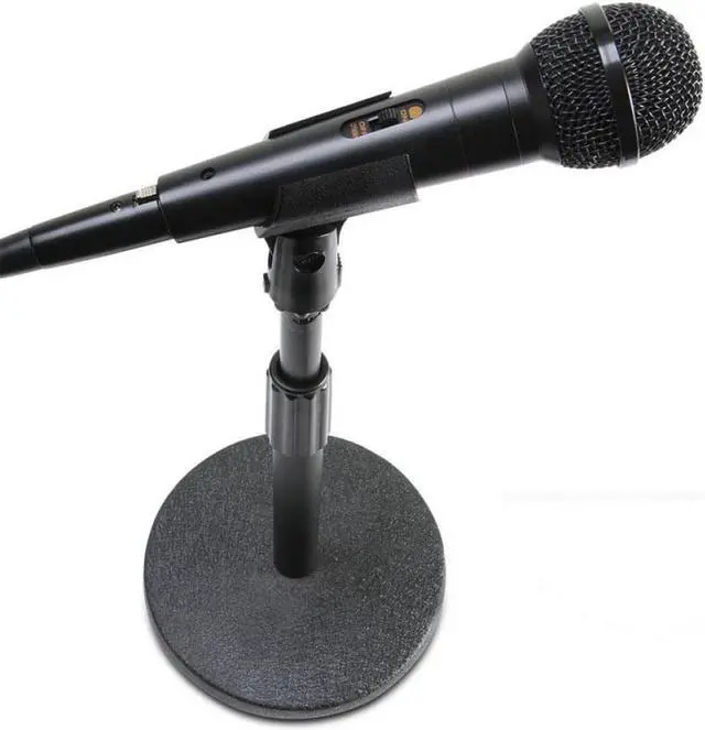 Alt view image 9 of 12 - On-Stage DS7200B Height Adjustable Desk Microphone Stand, Black