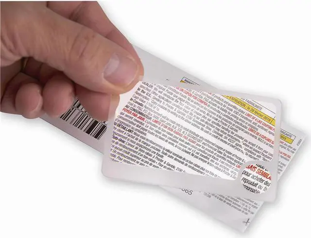 Alt view image 2 of 8 - Carson WM-01 2.5x Wallet Magnifier Twin Pack with 6x Power Spot