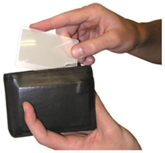 Alt view image 7 of 8 - Carson WM-01 2.5x Wallet Magnifier Twin Pack with 6x Power Spot