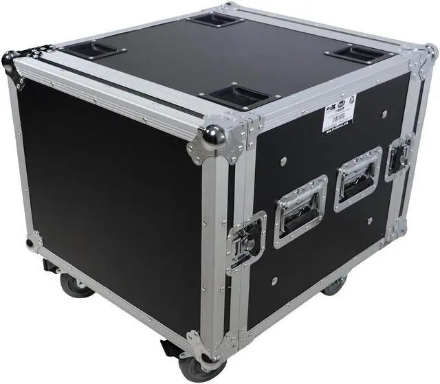 Alt view image 10 of 11 - 8U Space Shockproof Amp Rack ATA Flight Case 20 In Depth