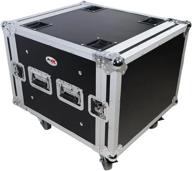 Alt view image 9 of 11 - 8U Space Shockproof Amp Rack ATA Flight Case 20 In Depth