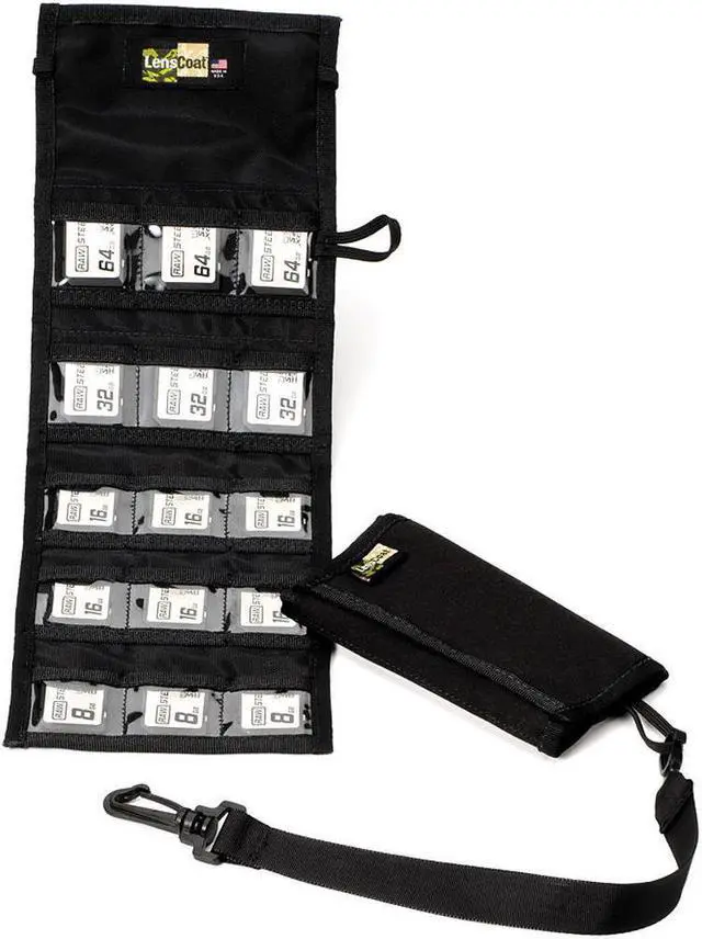 Main image of LensCoat SD15 Memory Wallet, Black #MWSD15BK