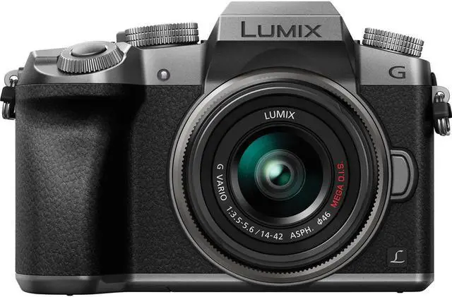 Alt view image 2 of 7 - Panasonic Lumix DMC-G7 Mirrorless Camera w/14-42mm Lens Silver w/Free Acc Bund