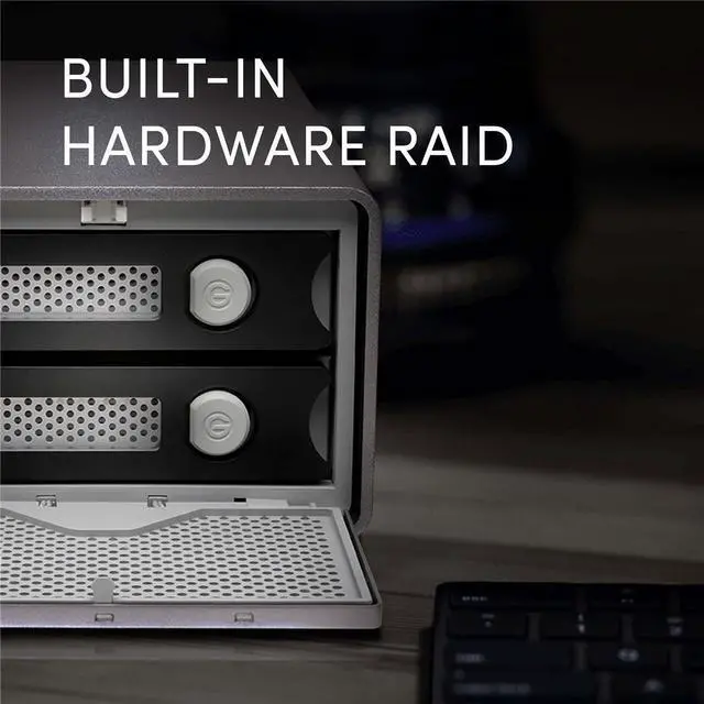 Alt view image 16 of 17 - SanDisk Professional G-RAID 2 Dual-drive Storage System SDPH62H012TNBAAD