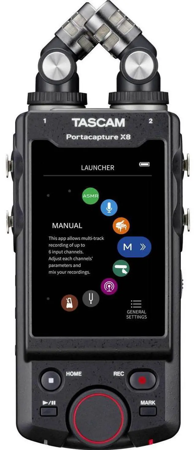Alt view image 16 of 20 - Tascam Portacapture X8 High Resolution 6-Input / 6-Track Handheld Adaptive Multitrack Recorder