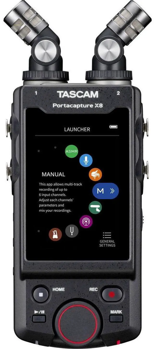 Alt view image 14 of 20 - Tascam Portacapture X8 High Resolution 6-Input / 6-Track Handheld Adaptive Multitrack Recorder