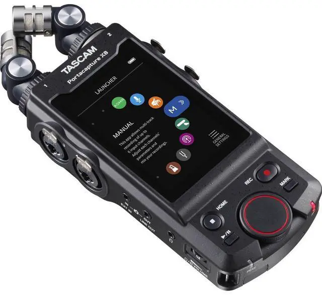 Alt view image 18 of 20 - Tascam Portacapture X8 High Resolution 6-Input / 6-Track Handheld Adaptive Multitrack Recorder