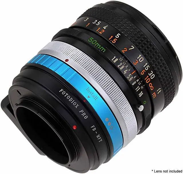 Alt view image 5 of 5 - Fotodiox FD-MFT-P Pro Lens Mount Adapter - Canon FD & FL 35 mm SLR Lens To Micro Four Thirds Mount Mirrorless Camera Body with Built in Aperture Control Dial