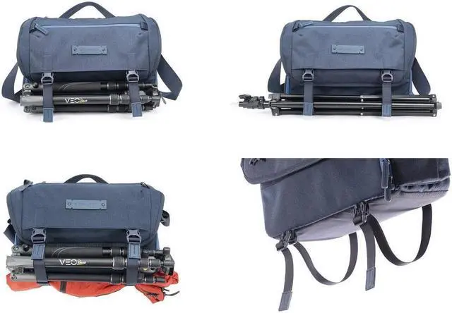 Alt view image 5 of 7 - Vanguard VEO RANGE 38M Large Messenger Camera Bag, Navy Blue #VEO RANGE38 NV