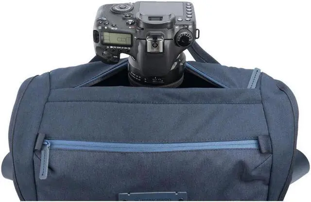 Alt view image 6 of 7 - Vanguard VEO RANGE 38M Large Messenger Camera Bag, Navy Blue #VEO RANGE38 NV