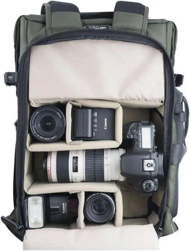 Alt view image 6 of 7 - Vanguard VEO SELECT 45M Incognito Backpack/Shoulder Bag, Green #VEO SELECT45M GR