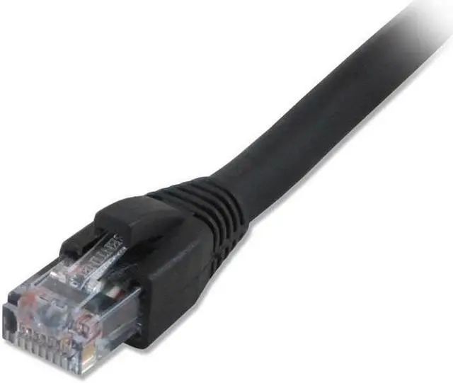 Alt view image 2 of 2 - Comprehensive Cat6 Snagless Solid Shielded Black Patch Cable 100ft