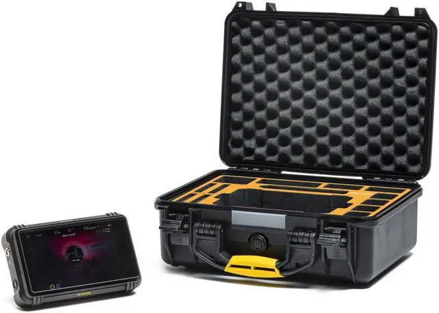 Alt view image 2 of 7 - HPRC 2400 Hard Case for Atomos Shougn 7" + Accessory, Black with Yellow Handle