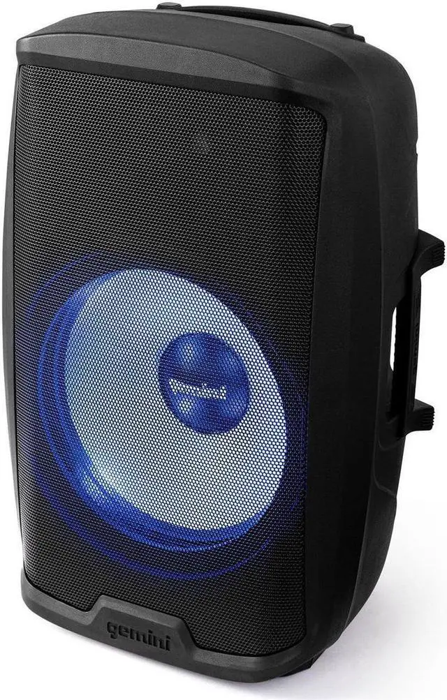 Alt view image 12 of 14 - Gemini AS2115BTLTPK 15 inch 2000 Watt Multi-LED Loudspeaker with Stand