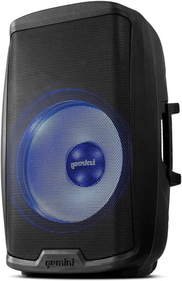Alt view image 9 of 14 - Gemini AS2115BTLTPK 15 inch 2000 Watt Multi-LED Loudspeaker with Stand