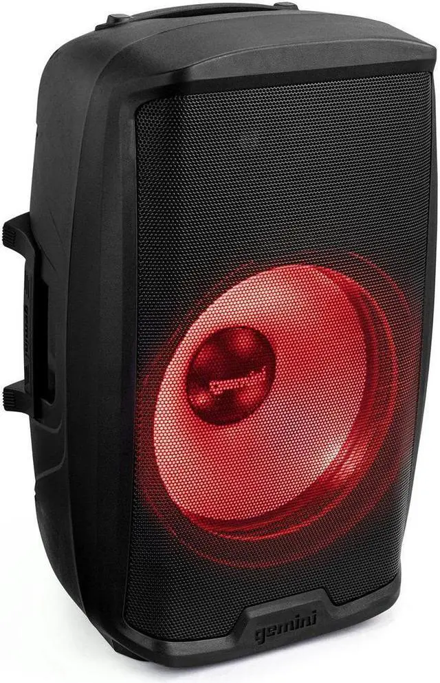 Alt view image 10 of 14 - Gemini AS2115BTLTPK 15 inch 2000 Watt Multi-LED Loudspeaker with Stand
