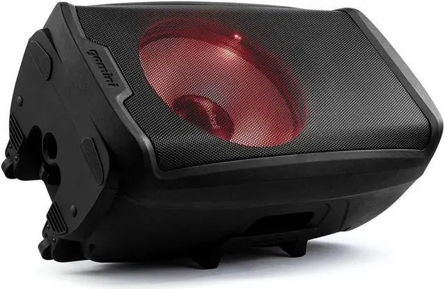 Alt view image 13 of 14 - Gemini AS2115BTLTPK 15 inch 2000 Watt Multi-LED Loudspeaker with Stand