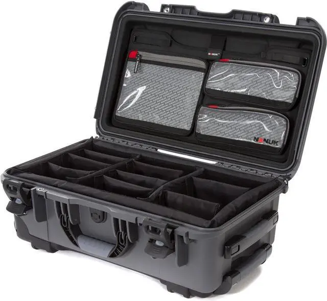 Main image of Nanuk Wheeled Series 935 Hard Case w/ Lid Organizer & Padded Dividers, Graphite