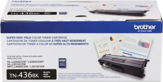 Alt view image 17 of 19 - Brother TN436BK Original Super High-Yield Black Toner Cartridge