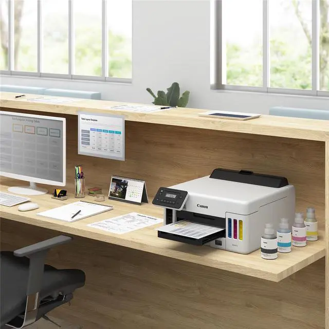 Alt view image 4 of 20 - Canon MAXIFY GX5020 Wireless MegaTank Small Office Inkjet Printer #5550C002