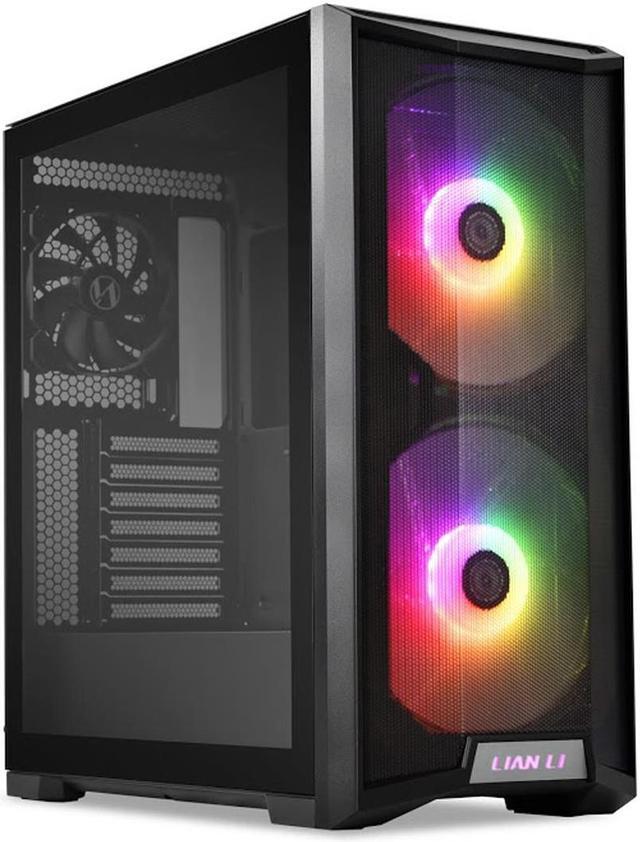 Alt view image 9 of 10 - LIAN LI LANCOOL 215 X Black Steel / Tempered Glass ATX Mid Tower Computer Case