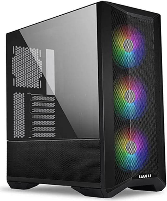 Alt view image 9 of 15 - LIAN LI LANCOOL II MESH C RGB BLACK Tempered Glass ATX Case - Black Color ,Type C Included- LANCOOL II MESH C RGB-X