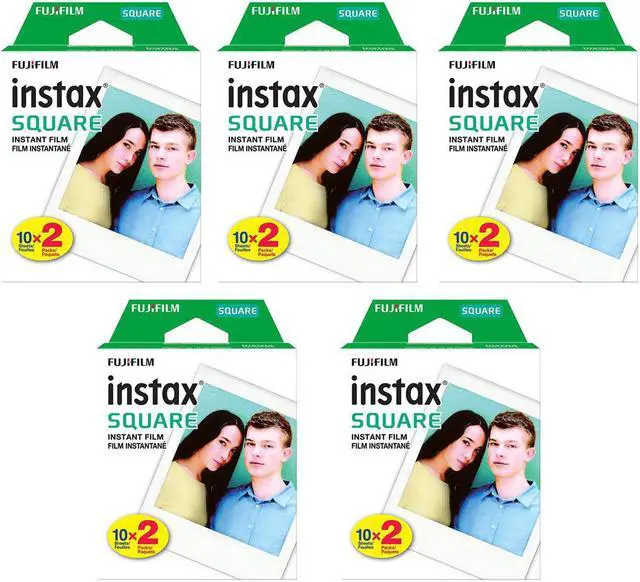 Main image of Fujifilm 5x Instax SQUARE Instant Color Film, 20 Exposures, White Frame