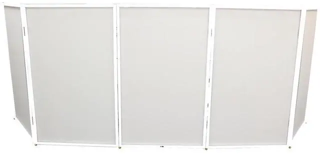 Alt view image 5 of 9 - ProX XF-5X3048W 5 Panel - White Frame DJ Facade W-SS Quick Release 180 Hinges
