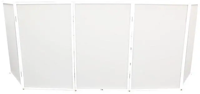 Alt view image 9 of 9 - ProX XF-5X3048W 5 Panel - White Frame DJ Facade W-SS Quick Release 180 Hinges