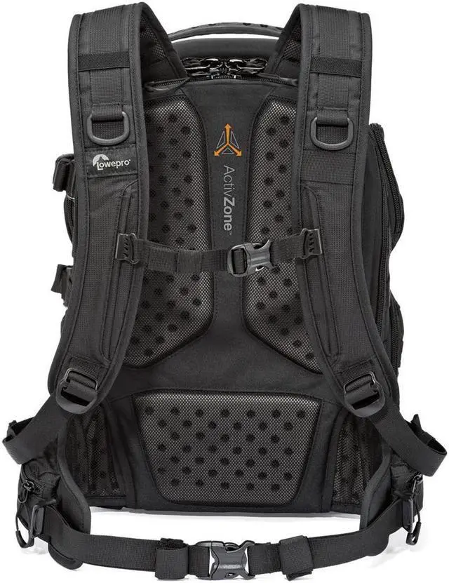 Alt view image 2 of 17 - Lowepro ProTactic BP 350 AW II 16L Green Line Camera and Laptop Backpack, Black