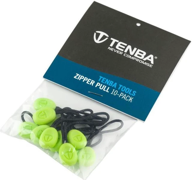 Alt view image 2 of 2 - Tenba Zipper Pulls, Pack of 10, Lime #636-272